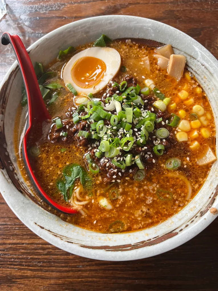 Spicy miso ramen with egg